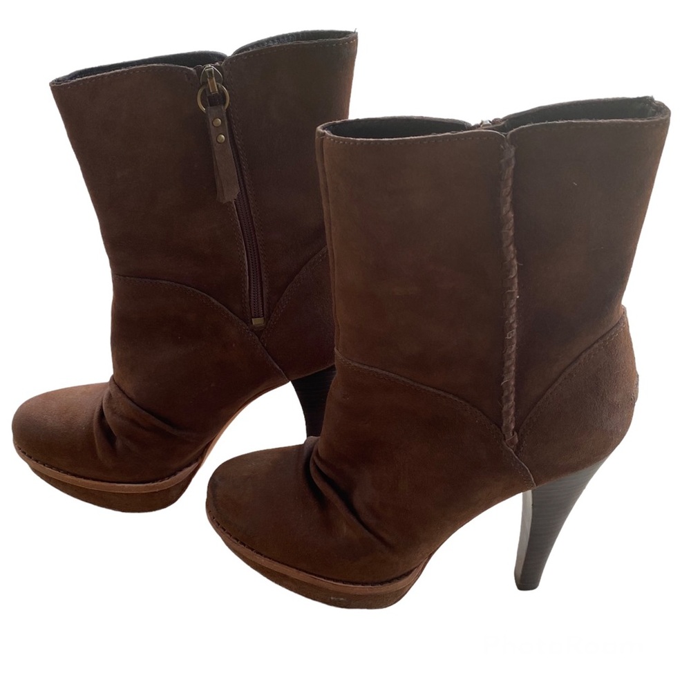 UGG Bianka Platform High Heel Ankle Boots Size 7